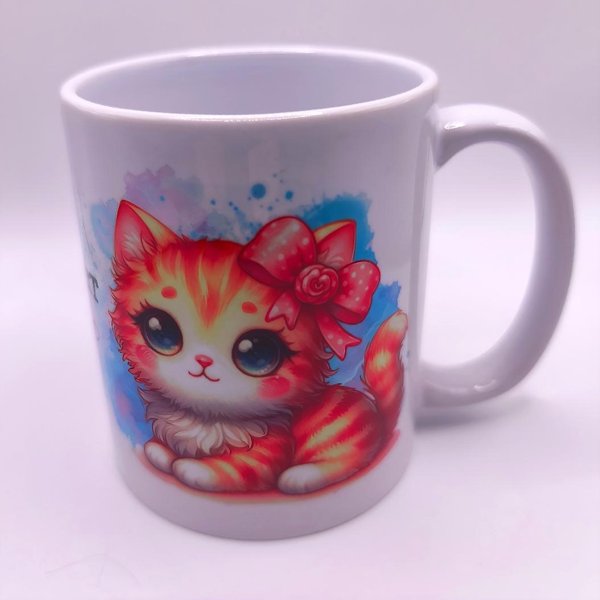 Preview: Tasse mit süßen Kawaii Katzen